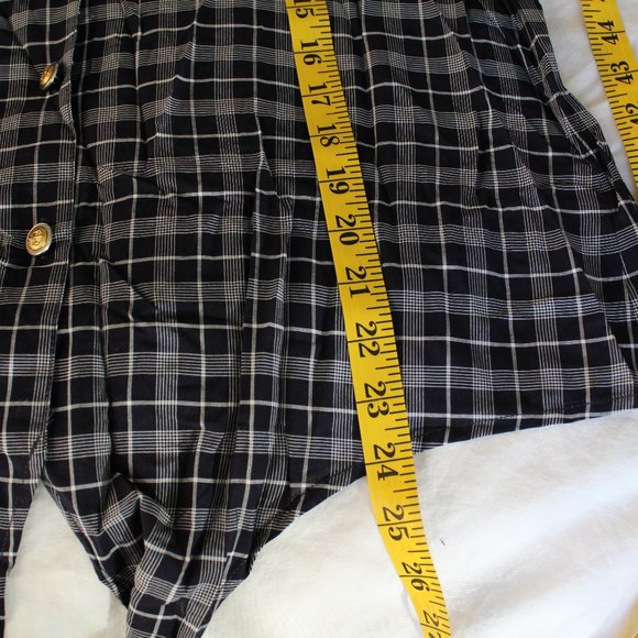 NWT Paper Crown Plaid for Anthropologie Tie Front Button Down Blouse Size M - Picture 14 of 14